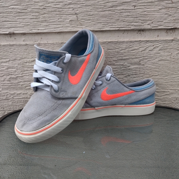 Nike Stefan Janoski Wolf Grey Hot Lava Canvas 6548 - Picture 10 of 12